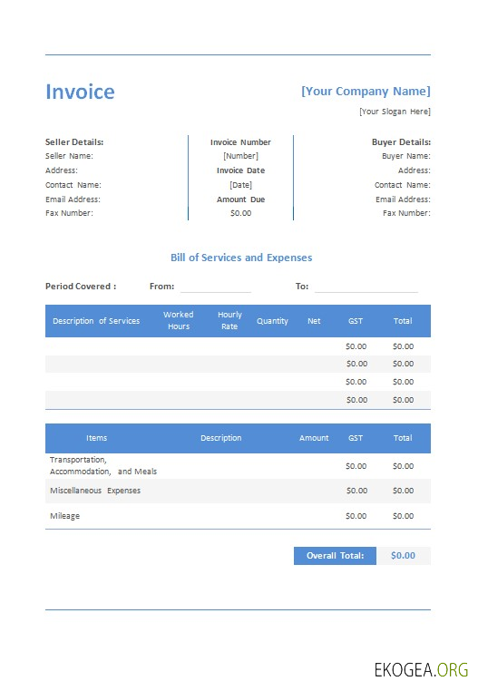 Modèle de facture de construction gratuit 2